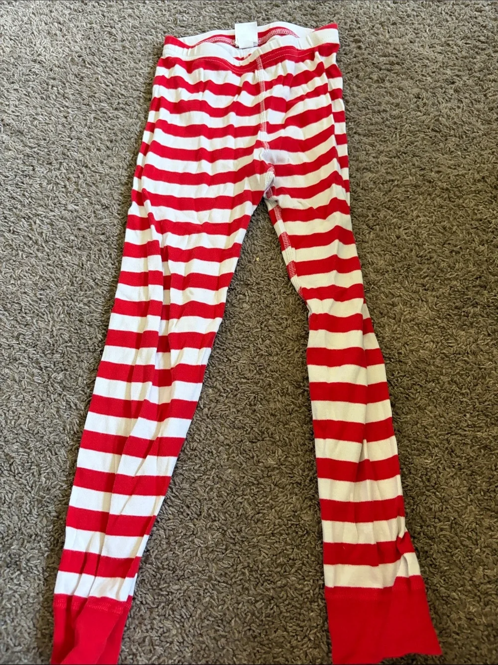 Hanna Andersson Red & White Striped Kids Pajama Pants